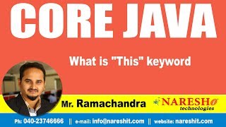 Core Java Tutorials  What is quotThisquot keyword  MrRamachandra [upl. by Itsirhc]