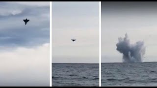 Eurofighter Typhoon Crash  Terracina AirShow 2017 [upl. by Attej]