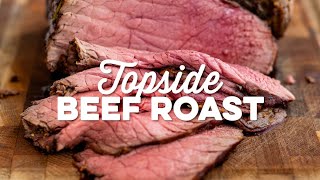 Perfect Topside Beef Roast Top Round Roast  Supergolden Bakes [upl. by Neltiac708]