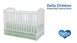 Delta Children Arbour 3in1 Crib Assembly Video [upl. by Llennehc]