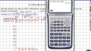 Woordformule naar tabelgrafiek 82 [upl. by Lamphere]