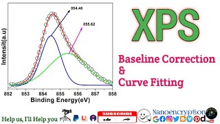 How to do XPS Baseline Correction and Curve Fitting using Origin Software [upl. by Oilcareh912]