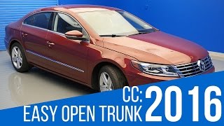 2016 Volkswagen CC Easy Open Trunk [upl. by Rolecnahc5]