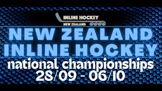 Inline Hockey NZ  Nationals Tuesday morning 1st Oct 2024 [upl. by Uokes774]