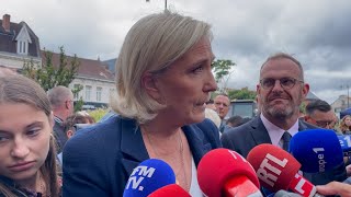 Marine Le Pen  quotLe nouveau gouvernement sera sous la surveillance des Françaisquot [upl. by Nimesh]