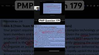 PMP Question 179 [upl. by Annayt852]