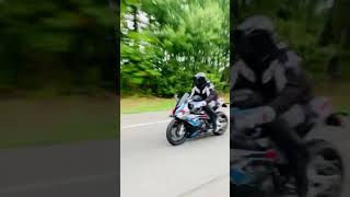 Tesla Model X Plaid vs BMW M1000RR Motorcycle [upl. by Assirol]