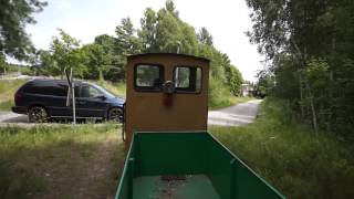 ZIEGELEIBAHN  BeinaheCrash am Bahnübergang Brücke Burgwall [upl. by Keary]