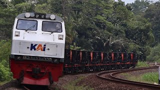 Kereta Ballast Ditarik C3  Taksaka Rangkaian Belang dan Banyak Moment Lainnya [upl. by Beeson]