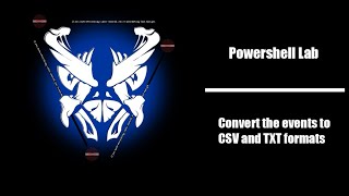 Convert the events to CSV and TXT formats [upl. by Nitza]