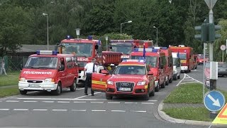 Feuerwehrbereitschaft 1 RP Köln AachenHeinsberg zur überörtlichen Hilfe nach Wesel [upl. by Roter402]