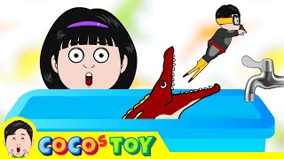 21min｜Saving the baby ichthyosaurs in my fish tank etc binge viewing｜dinosaurs kidstoon｜CoCosToy [upl. by Maura]