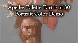 Portrait demo using Apelles palette skin colors  part 5 of 30 [upl. by Anetsirk]