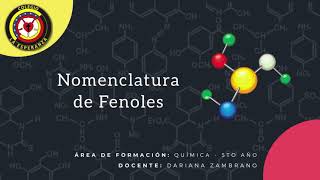 Nomenclatura de Fenoles [upl. by Lunetta]