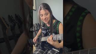 Queensryche Jet City Woman  Solo Cover Jéssica di Falchi queensrÿche espguitars ltd [upl. by Eadmund958]