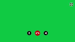 Green Screen Phone Call Icon Animated  4K  Global Kreators [upl. by Ahserkal]