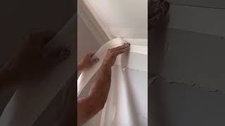 Expertly installing no coat on drywall anglesshort satisfying [upl. by Terrena]