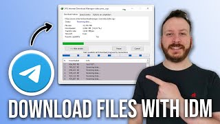 How To Download Telegram Files With IDM [upl. by Tevlev899]