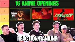 RANKINGREACTING to Openings of EVERY Anime We Watched In 2023 [upl. by Favien568]