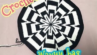 Wayuu bag กระเป๋าวายู ถักสลับสีกระเป๋าวายูถักก้นกระเป๋าวายูง่ายๆMalee DIY [upl. by Irrok]