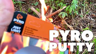 PYRO Putty Emergency Survival Fire Starter Review [upl. by Ammeg]