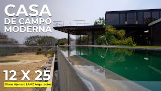 INCREÍBLE CASA DE CAMPO MODERNA  Obras Ajenas  LAMZ Arquitectura  P2 [upl. by Esilec]