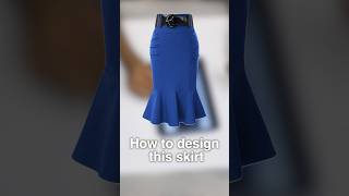 ‏How to design this skirt sewingtutorial sewing fashion [upl. by Annaear]