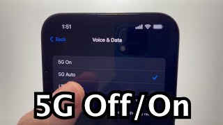 iPhone 13 How to Turn 5G Off or On [upl. by Anoid]