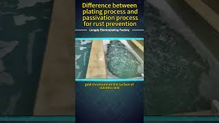 Difference between plating process and passivation process for rust prevention factory [upl. by Mohun]