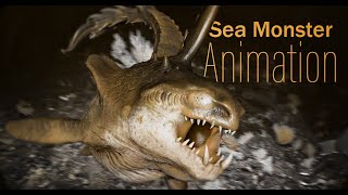 Sea Monster Animation │ Creature Animation │ 3D Demo Reel │ [upl. by Edin]