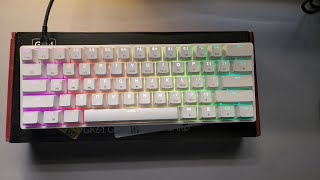 GK61 60 Keyboard Unboxing Yellow Switches  ASMR [upl. by Notlim]