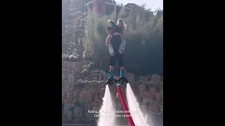 Flyboarding is quite a thrill 💦🌊😀😀edit funny viralvideo challenge trending [upl. by Yetnom911]