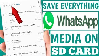 how to move whatsapp files to sd card [upl. by Mccallion]