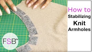 Stabilizing Knit Armholes [upl. by Mathe114]