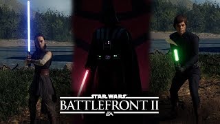 Star Wars Battlefront 2  EVERY LIGHTSABER IGNITION amp RETRACTION ALL HEROES Lightsaber Control [upl. by Ahseket]