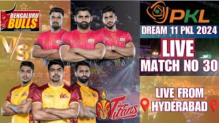 LIVE PRO KABABDDI LEAGUE SEASON 11  LIVE PKL 2024 MATCH NO 30TH TELUGU TITANS VS BENGALURU BULLS [upl. by Nohshan]