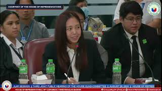 Cassandra Li Ong faces the House quad committee [upl. by Atinoj]