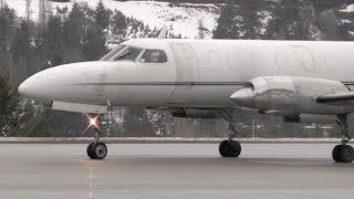 Fairchild Swearingen Metro II Takeoff  Great Turboprop Sound [upl. by Nohsid705]