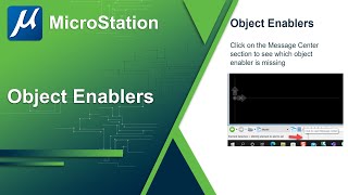 Working with DWG files in MicroStation  Part 6 Object Enablers [upl. by Cath98]