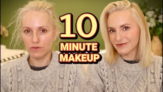 10 MINUTE MAKEUP  Quick Makeup  Over 40 Makeup [upl. by Eikram]