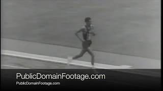 Abebe Bikila wins Olympic marathon 1964 archival footage [upl. by Sandberg]