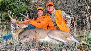 Missouri Rifle Season  Anna Shoots BIG First Deer [upl. by Novahs]