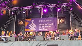 Portarlington CCÉ performing on tbe gig rig at Fleadh Cheoil na hÉireann Wexford 5th August 2024 [upl. by Ettedranreb]