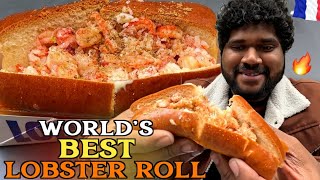 World’S BEST LOBSTER ROLL in PARIS 🔥🇫🇷  Foodie Prabu [upl. by Ahcurb]