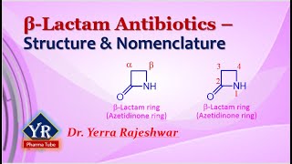 BetaLactam Antibiotics  Structure amp Nomenclature  YR Pharma Tube  Dr Yerra Rajeshwar [upl. by Aisela268]