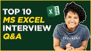 Top 10 MS Excel Interview QampA  Part 3 of 3  Learn MS Excel in 2023 with Download link [upl. by Lishe]