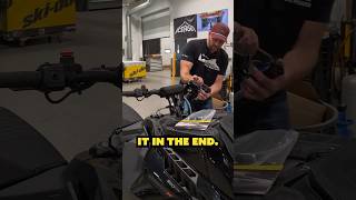 Grip replacement on the progress snowmobile build See what else we did to it in the full episode [upl. by Noelle]