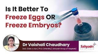 Is It Better To Freeze Eggs OR Freeze Embryos  Dr Vaishali Chaudhary Momstory [upl. by Annirok]