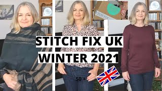 WHICH BRANDS DID I GET IN MY STITCH FIX UK WINTER 2021 BOX  My Over 50 Fashion Life [upl. by Cowey]