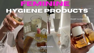 2024 FEMININE HYGIENE PRODUCTS  AFFORDABLE PRODUCTS TARGET HAUL THE BEST FEMININE PRODUCTS amp MORE [upl. by Oirevas]